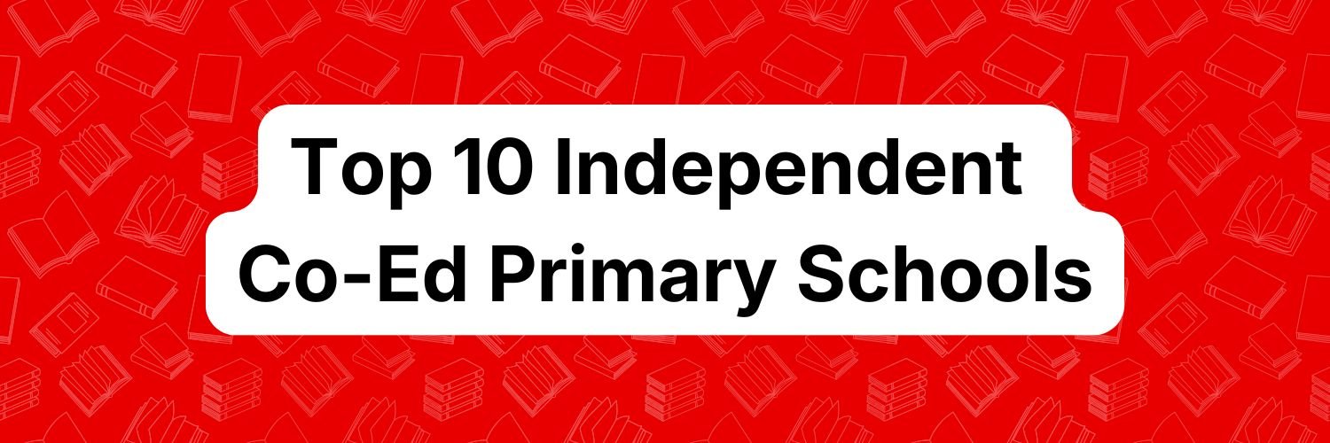 'Top 10 Independent Co-Ed Primary Schools' text on U2 background