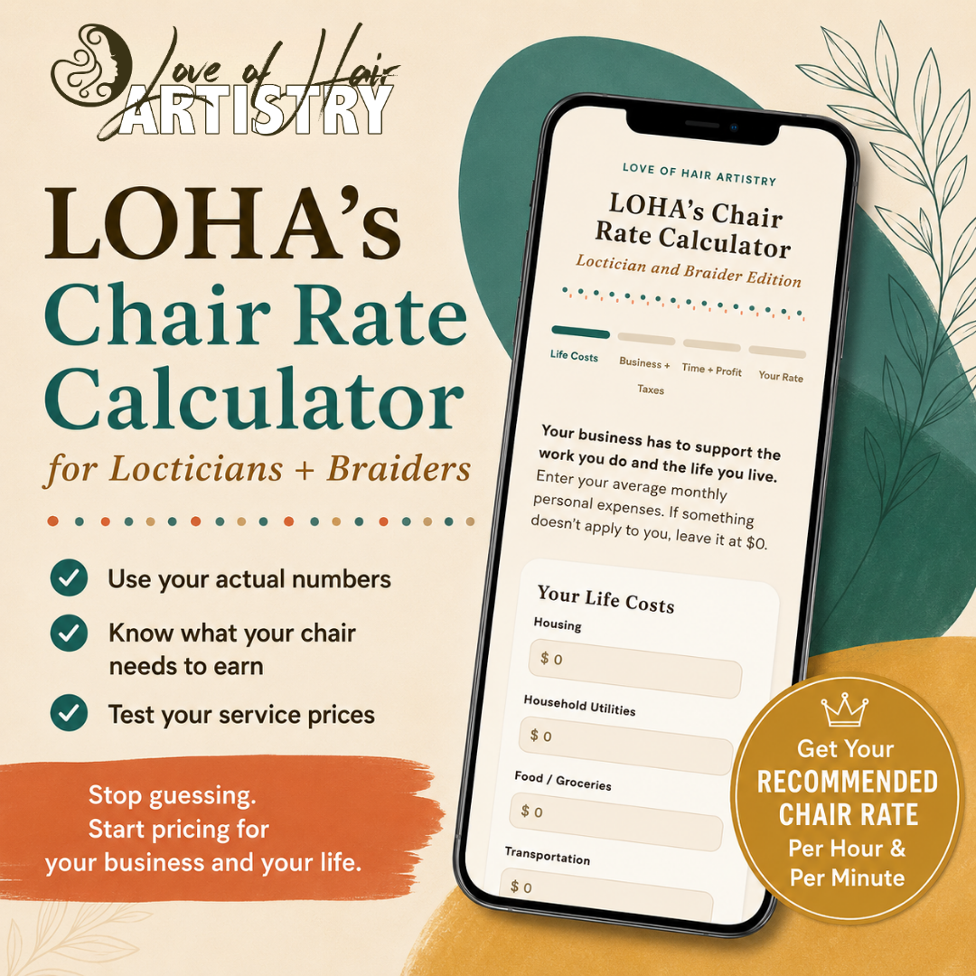 LOHA's Chair Rate Calculator