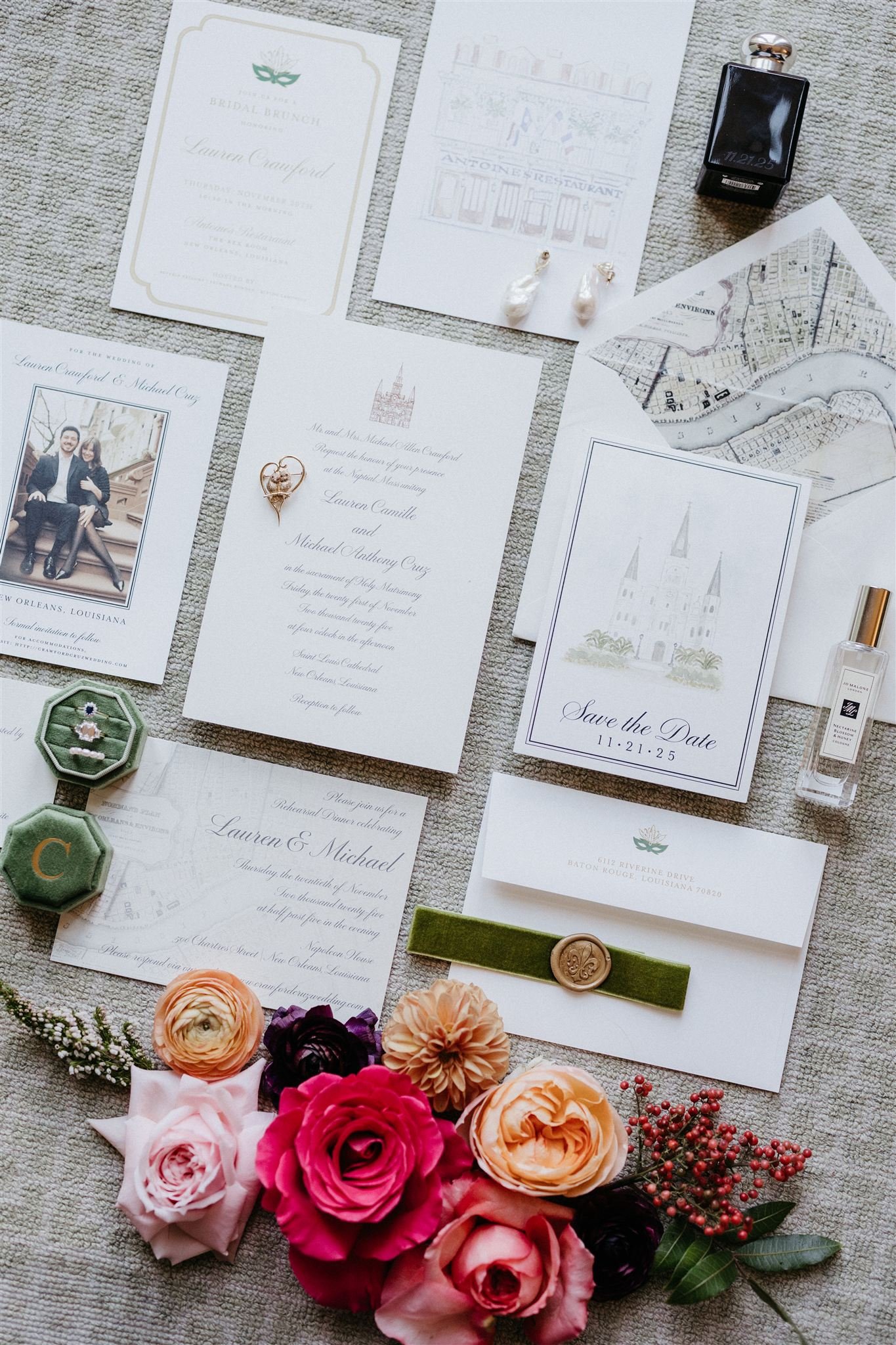 Lauren & Mike | St. Louis Cathedral & Broussard's