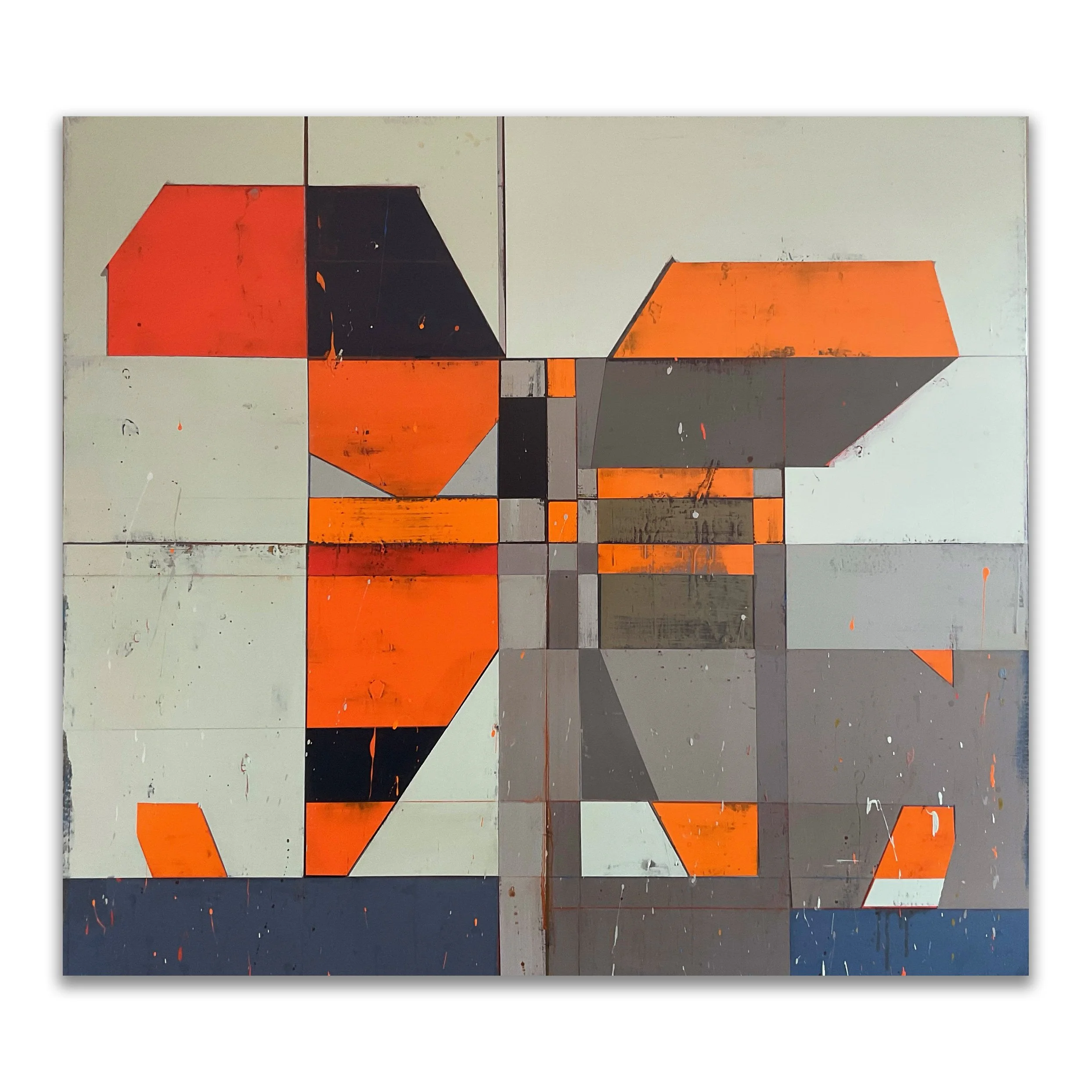 Tom Hausken, 2:03 AM Super Wolf Moon Part 2 (TH306)<br>58" x 64"