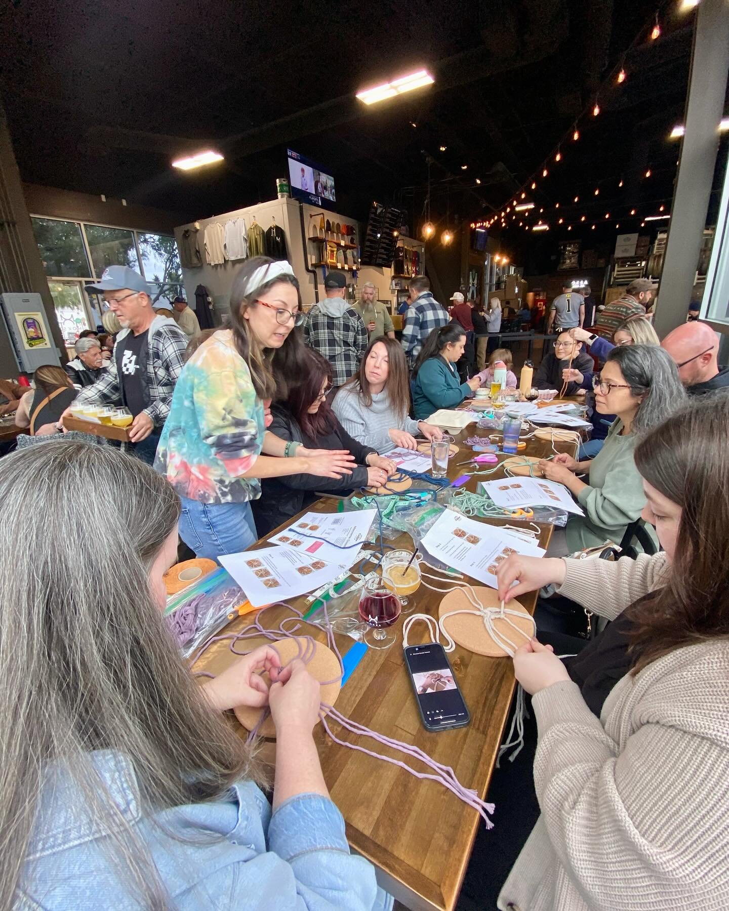 📣ANNOUNCEMENT: Next macrame craft class is 5/25 at Moksa Brewey in Rocklin. You won&rsquo;t want to miss out! Limited spaces. Must Register - Link in Bio 

#craftandsip 
#macrame 
#coasters 
#craftworkshop 
#rocklincalifornia 
#placercounty 
#crafty