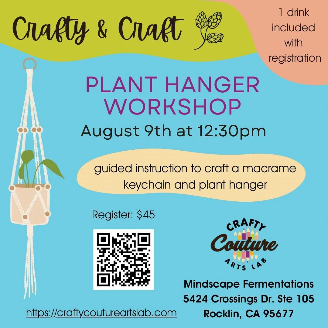 8/9 🪴 Craft and hangout with us @mindscapefermentations 

🎟️ Registration required: link in bio