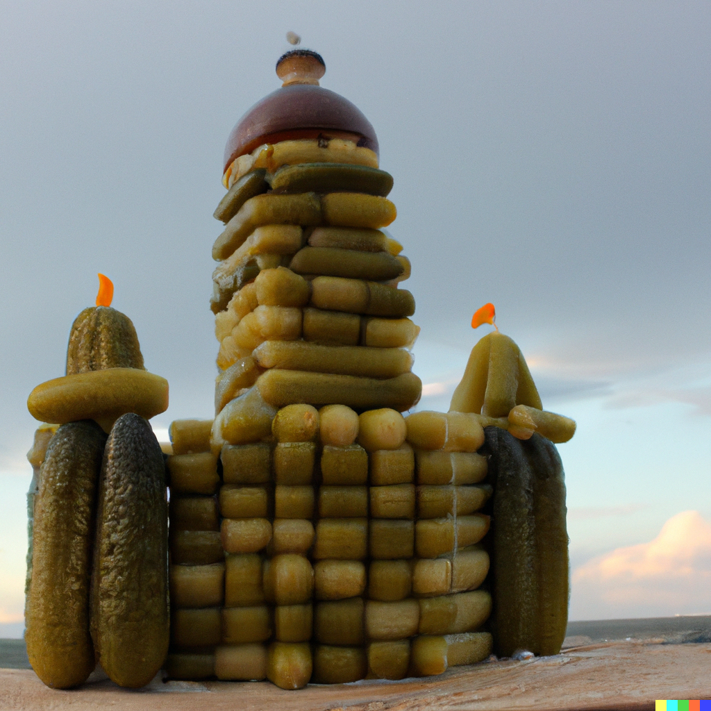 DALL·E 2022-10-19 13.00.03 - Castle made of pickles..png