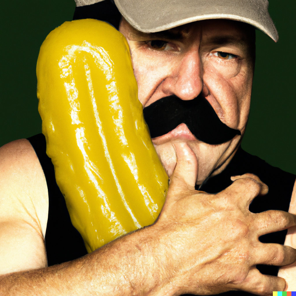 DALL·E 2022-10-19 13.19.59 - Self portrait of Hulk Hogan hugging a pickle..png