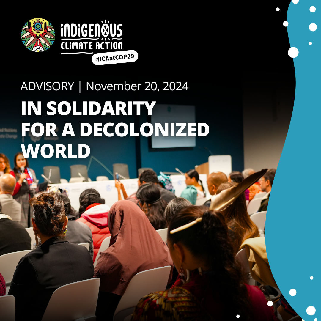 UNFCCC COP29 Baku — Indigenous Climate Action
