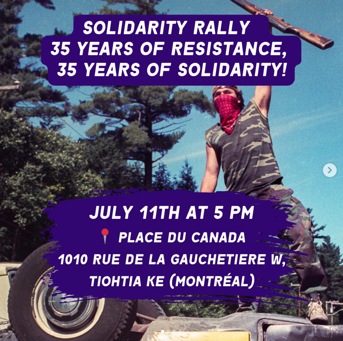 Solidarity Rally with Kanyen'kehà:ka Reistance