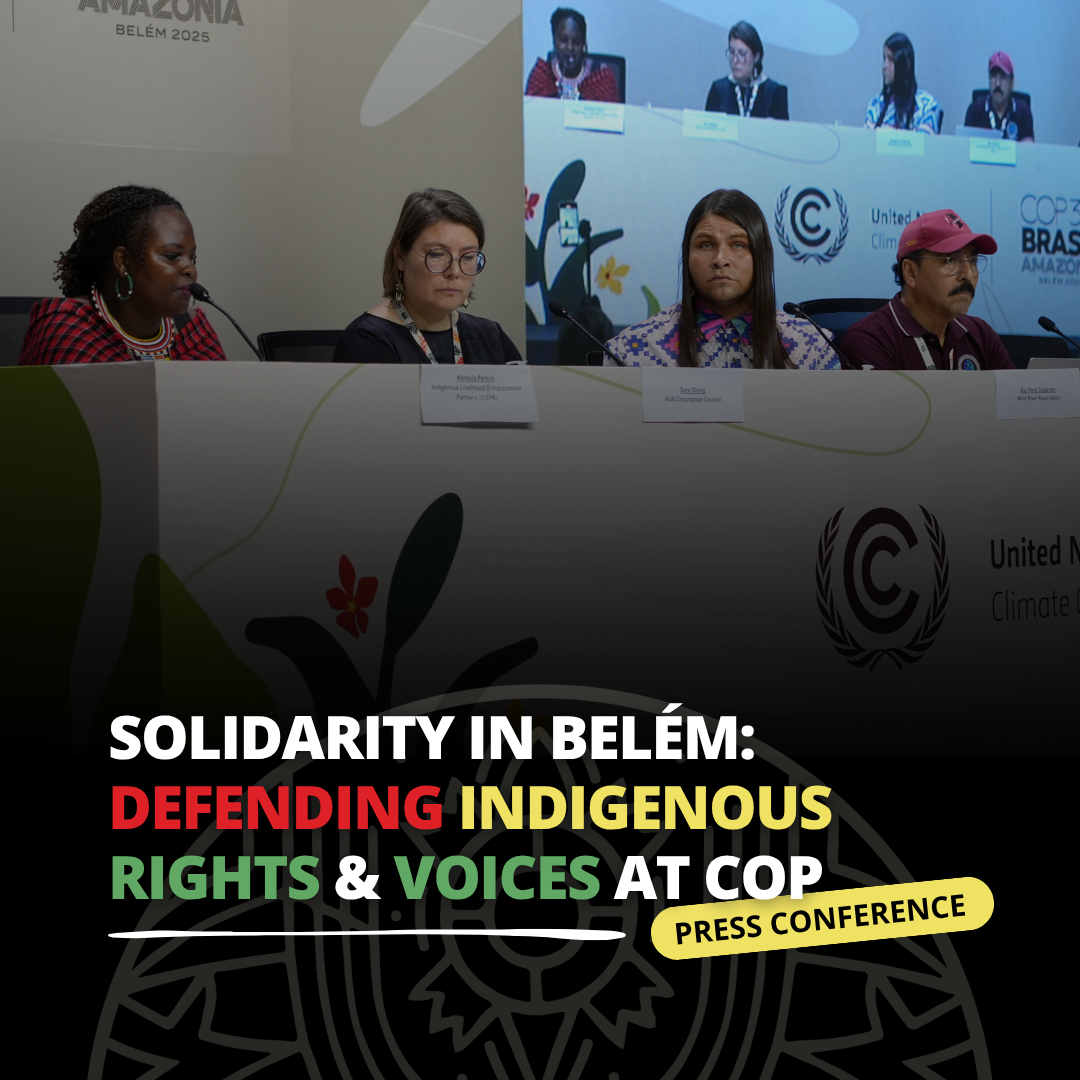Press Conference: Defending Indigenous Rights &amp; Voices at COP