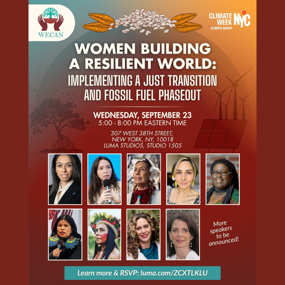 Women Building a Resilient World: Implementing a Just Transition and Fossil Fuel Phaseout!