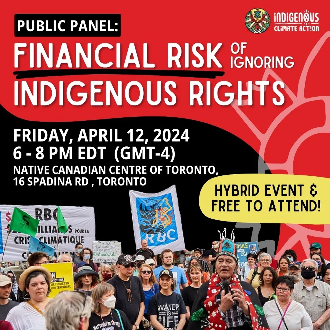 Public Panel: The Financial Risk of Ignoring Indigenous Rights ...