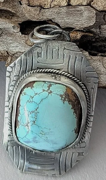 #1 Vintage turquoise pendant