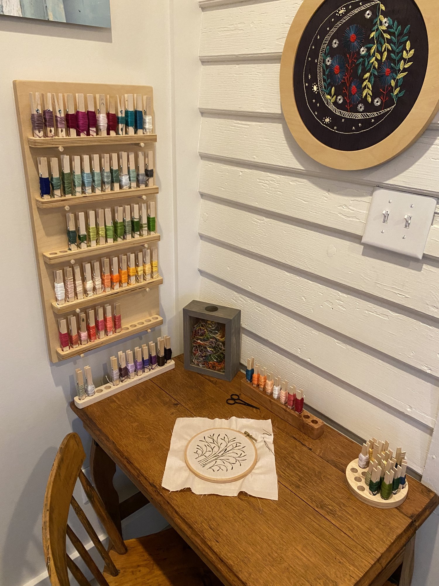 Embroidery Floss Display and Storage Ideas