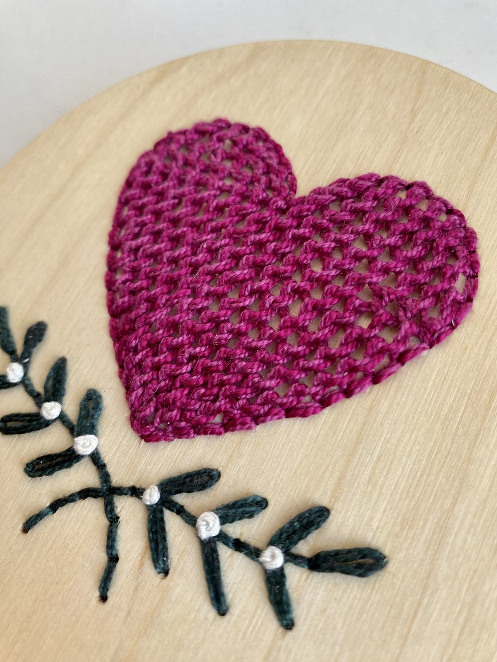 Wood Embroidery: HEART — Modern Hoopla- Modern Frames for Handmade Hoops