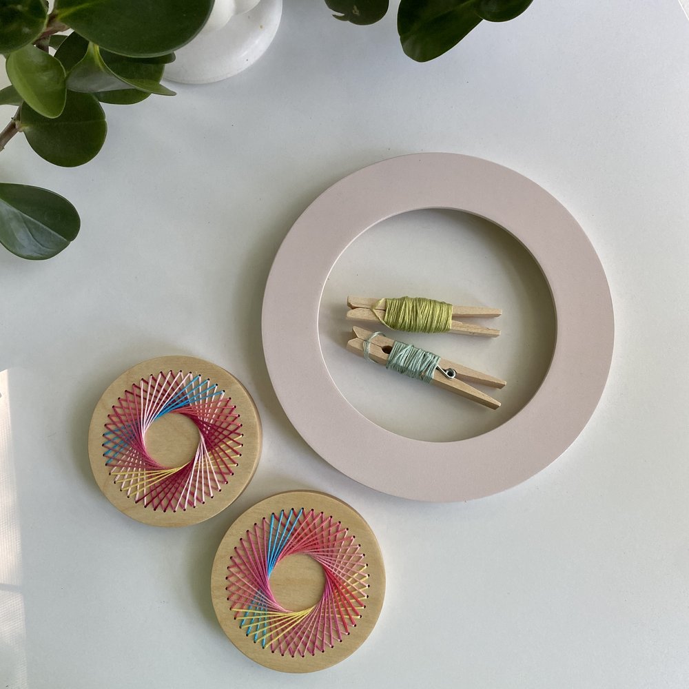 Pale Pink frames for embroidery hoops — Modern Hoopla- Modern Frames for  Handmade Hoops