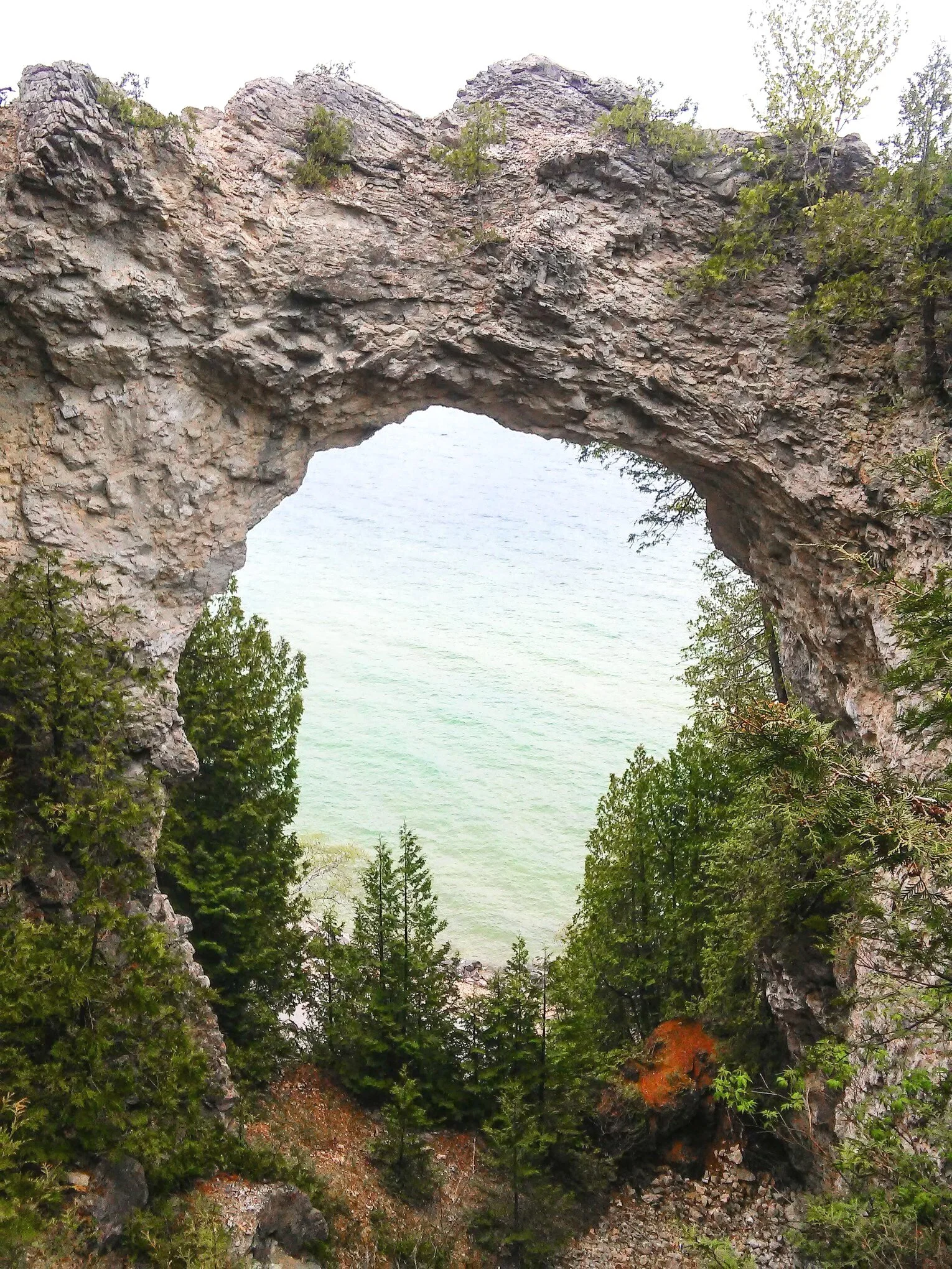 Arch Rock on Mackinac Island