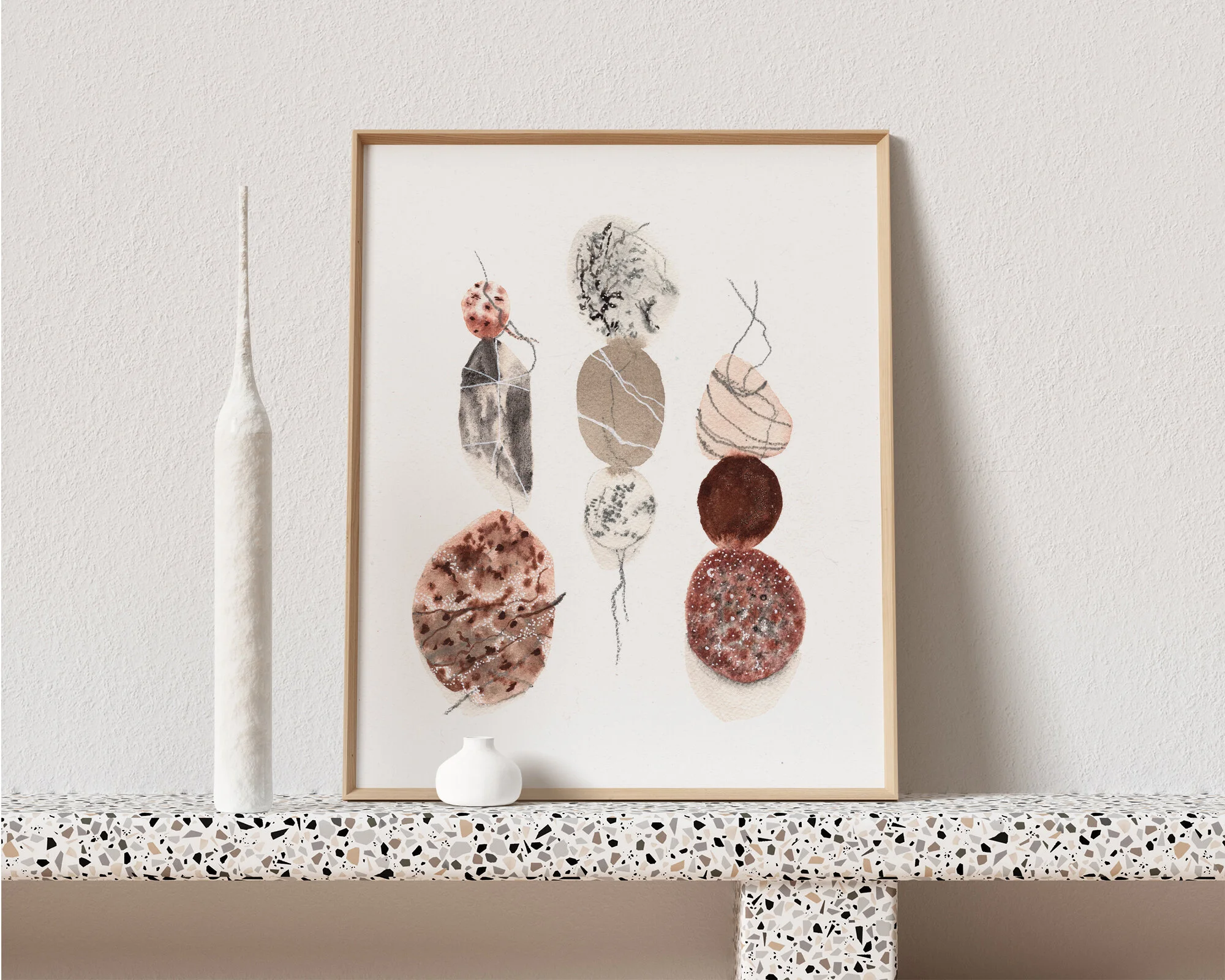 Time and Place - An Original 8x10 Abstract Painting