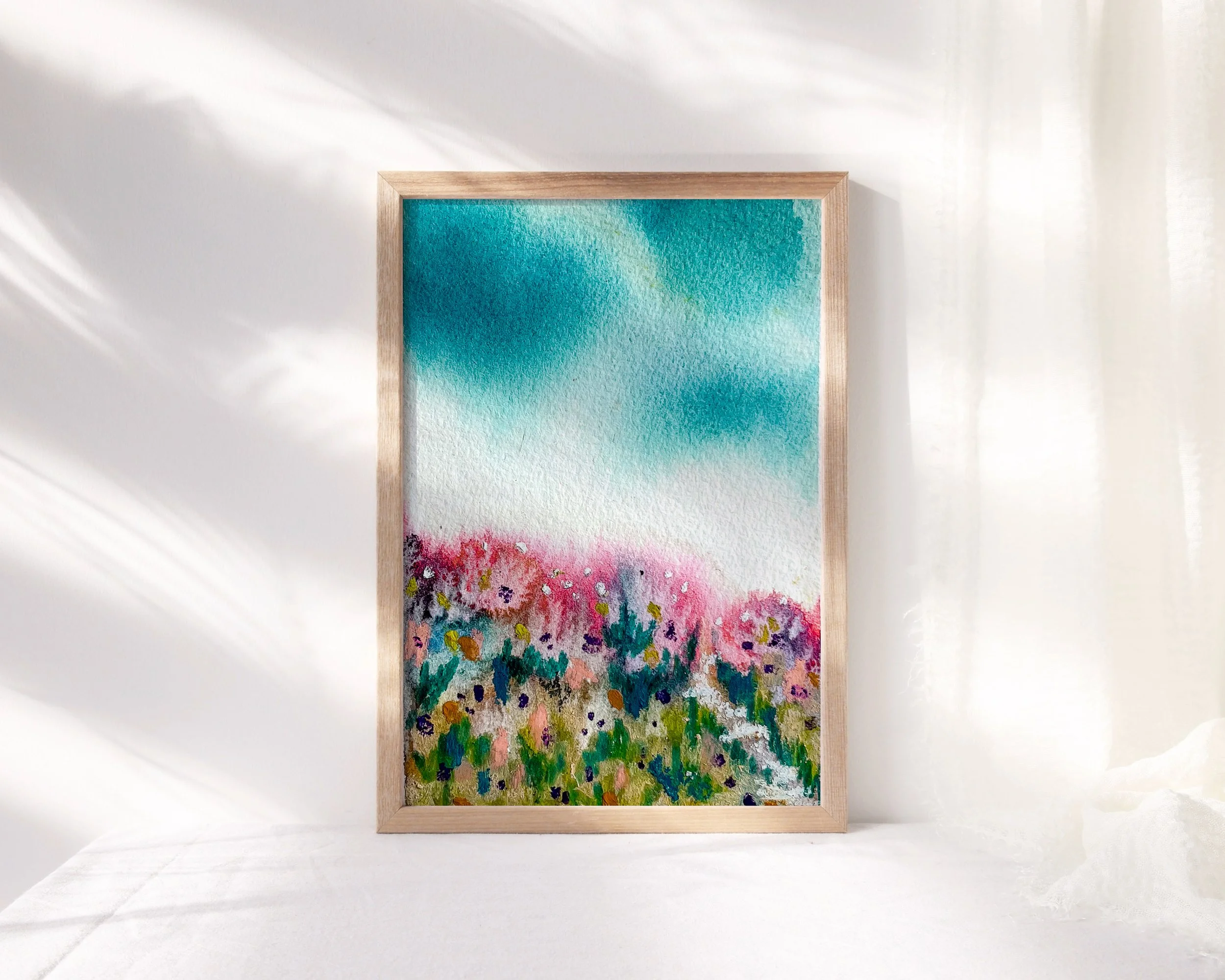 Untamed - An Original Abstract Mixed Media Landscape Painting