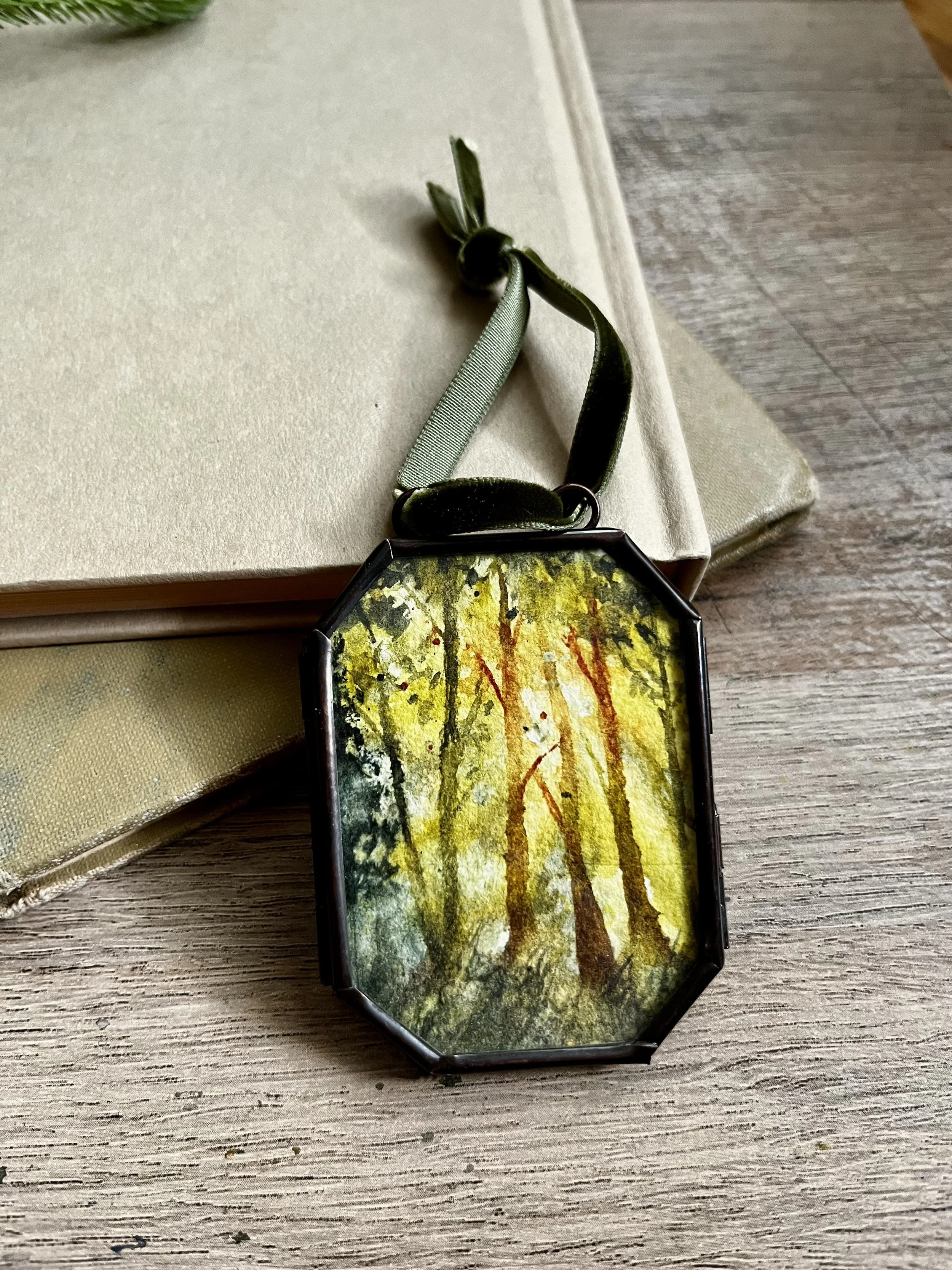 Glowing Forest Landscape Ornament