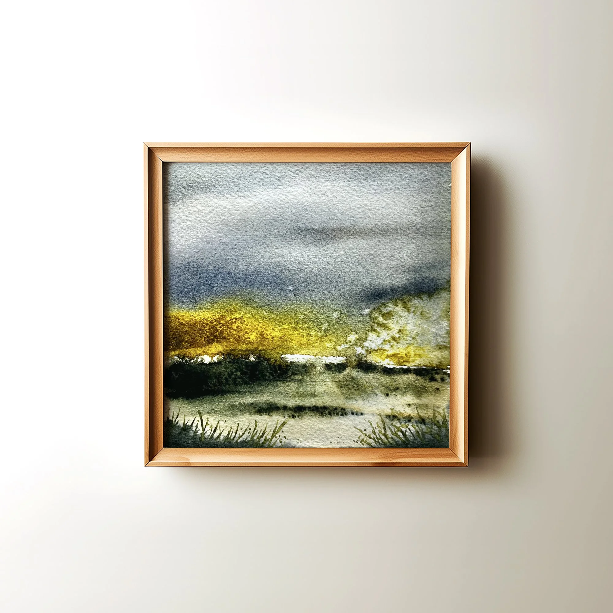 Moody Abstract Marsh Landscape