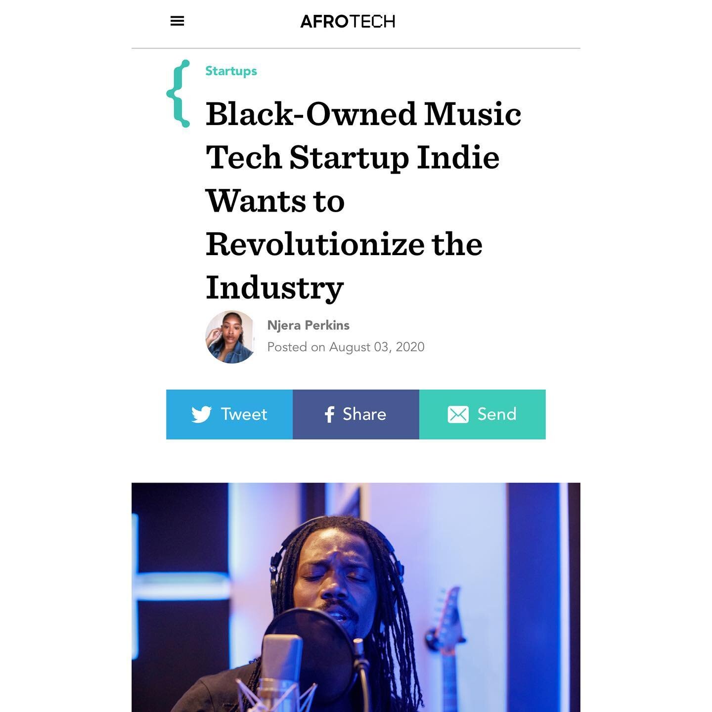 Thank you @afro.tech for supporting client @findindie