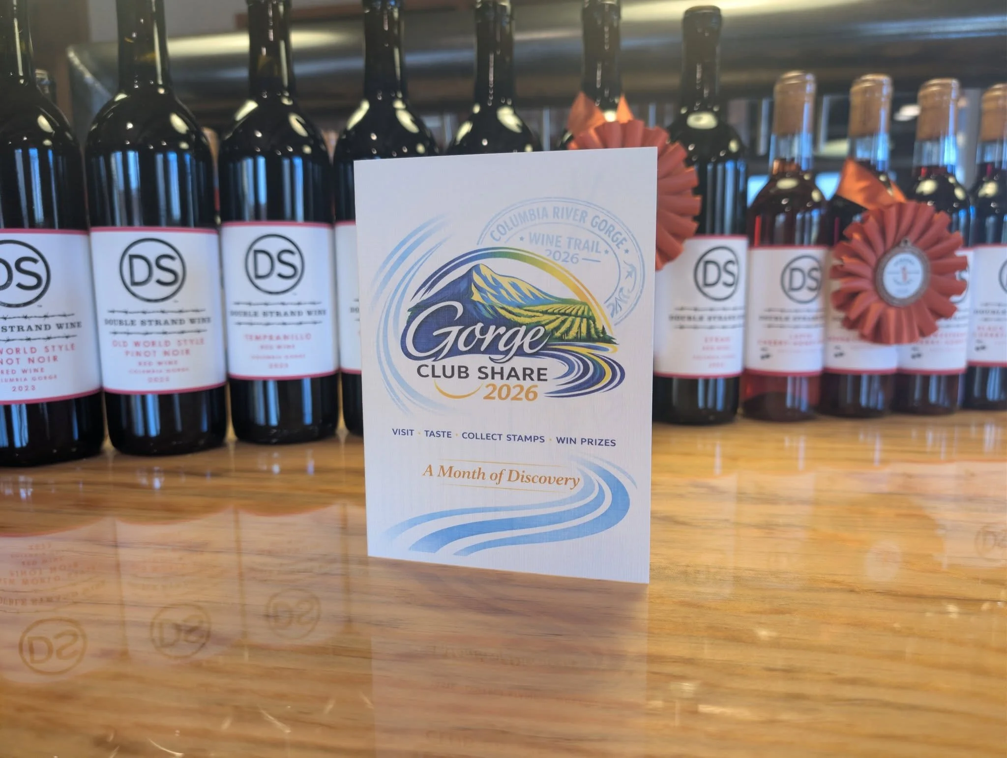 @gorgeclubshare starts April 1! If you are a member at one participating winery, you get club benefits at all of them! Club members come on by to get your passports. 

Spend $50 at a winery to get your passport stamped. Get six stamps to enter the ra