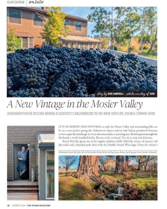 The Gorge Magazine's Summer Issue has a profile of our winemaker Kevin and his progressive and innovative winemaking style. (Page 38)

https://issuu.com/thegorgemagazine/docs/the_gorge_magazine_-_summer_2026

 #gorgewine #oregonwine #winelife #PNW #P