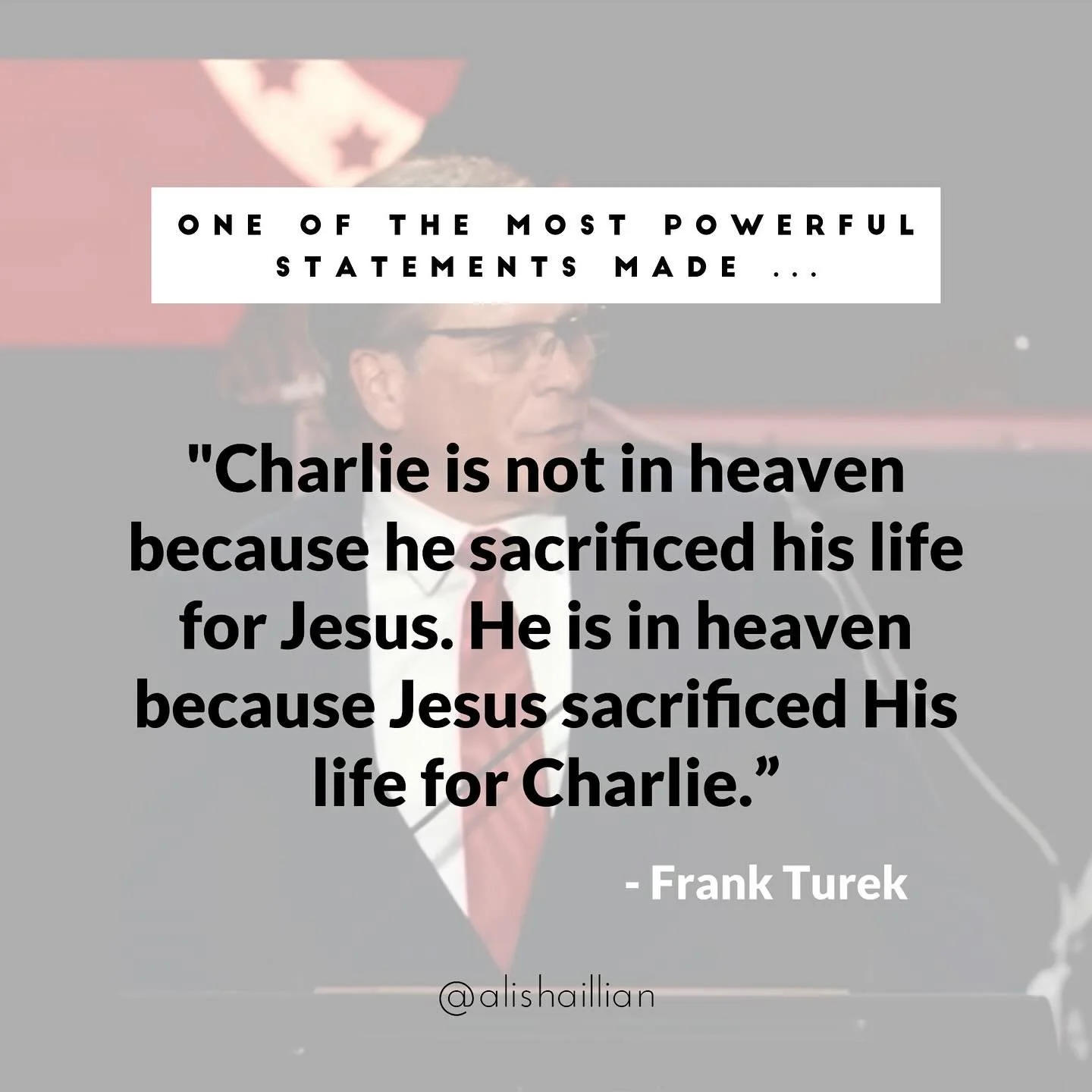 The very best of men are men at best. 

Elevate Christ. 

#charliekirk #tpusa #turningpoint #erikakirk #heisenough #onlyjesus #itisfinished #justjesus