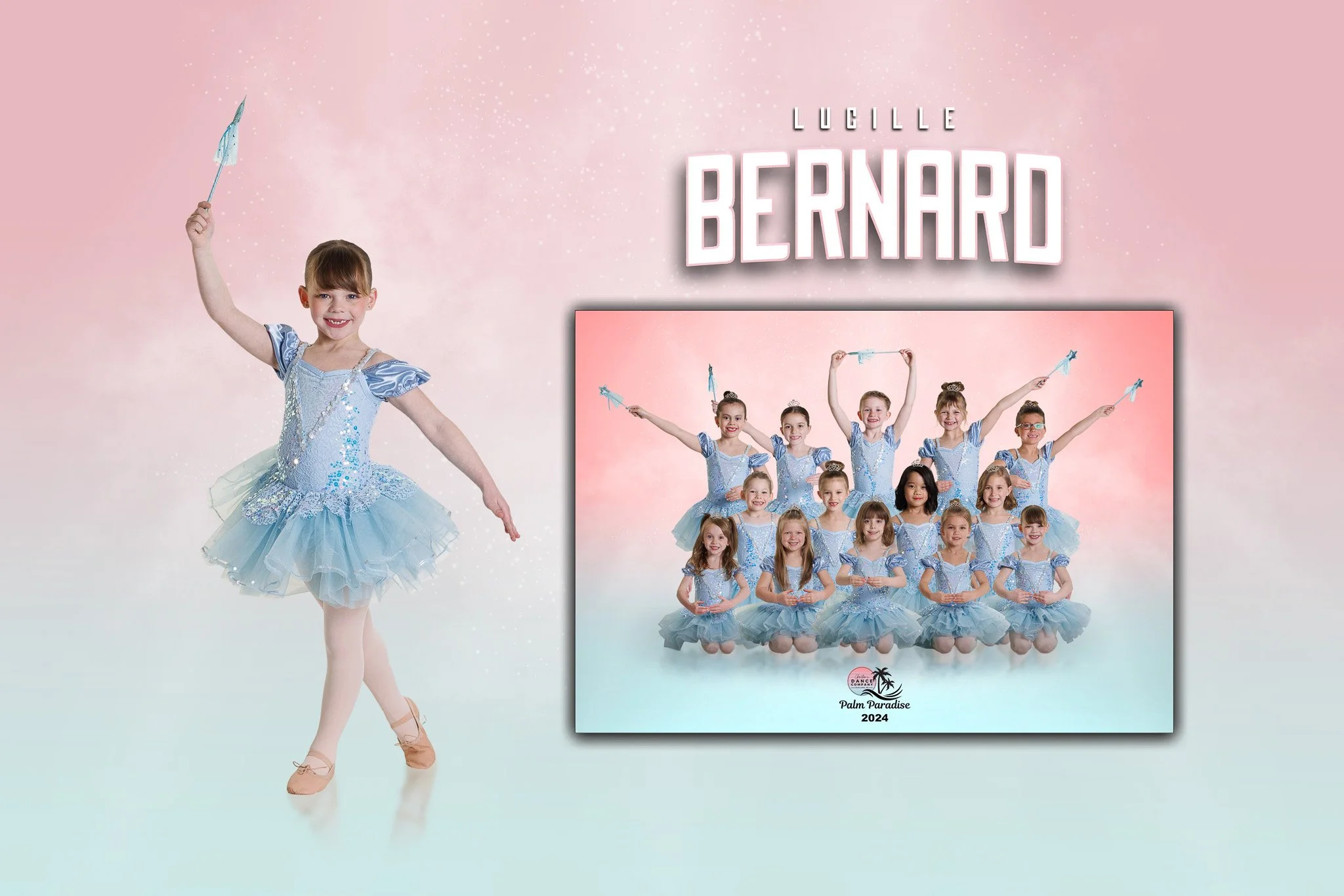 Ballerina dancer pictures on a memory mate by Seasons Photography.