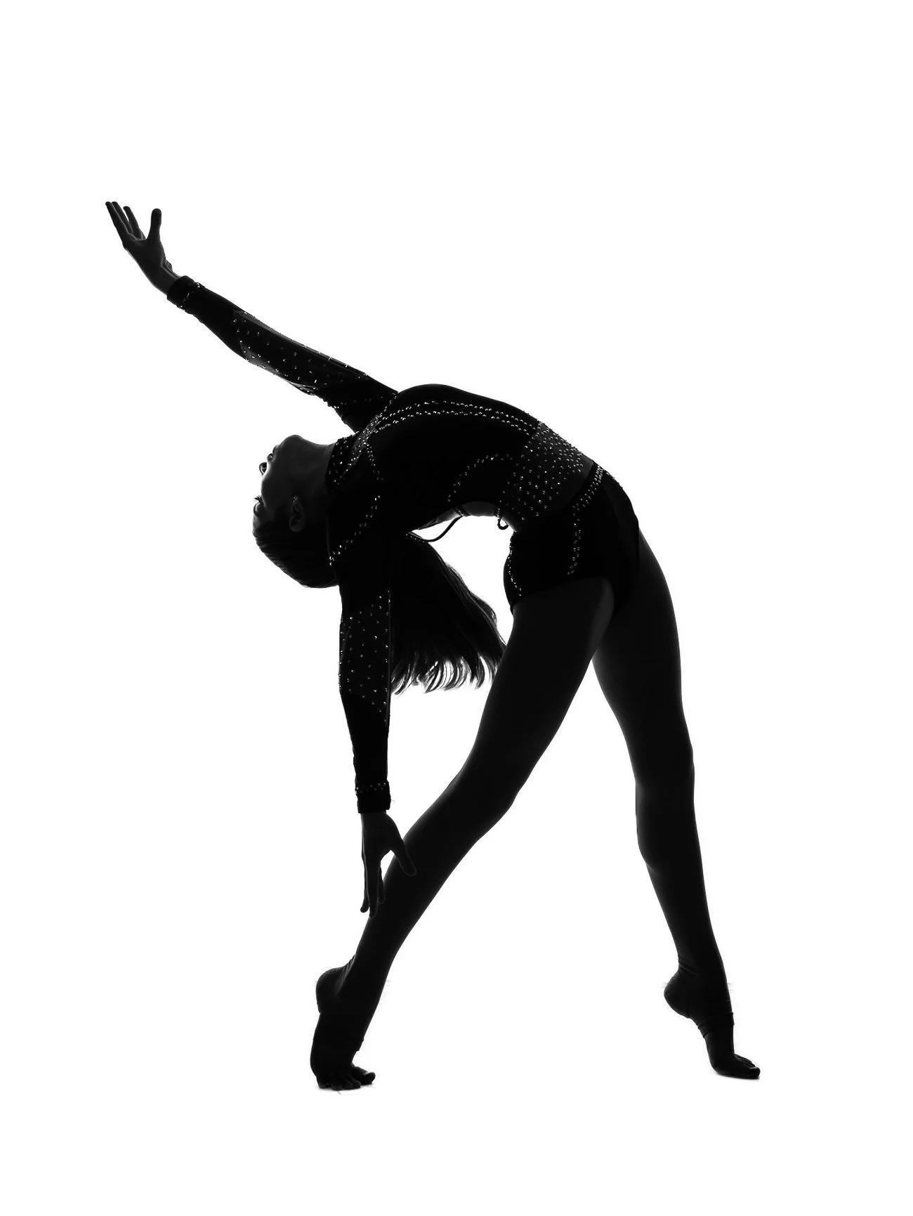 Dance silhouette at Seasons Photography studio.
