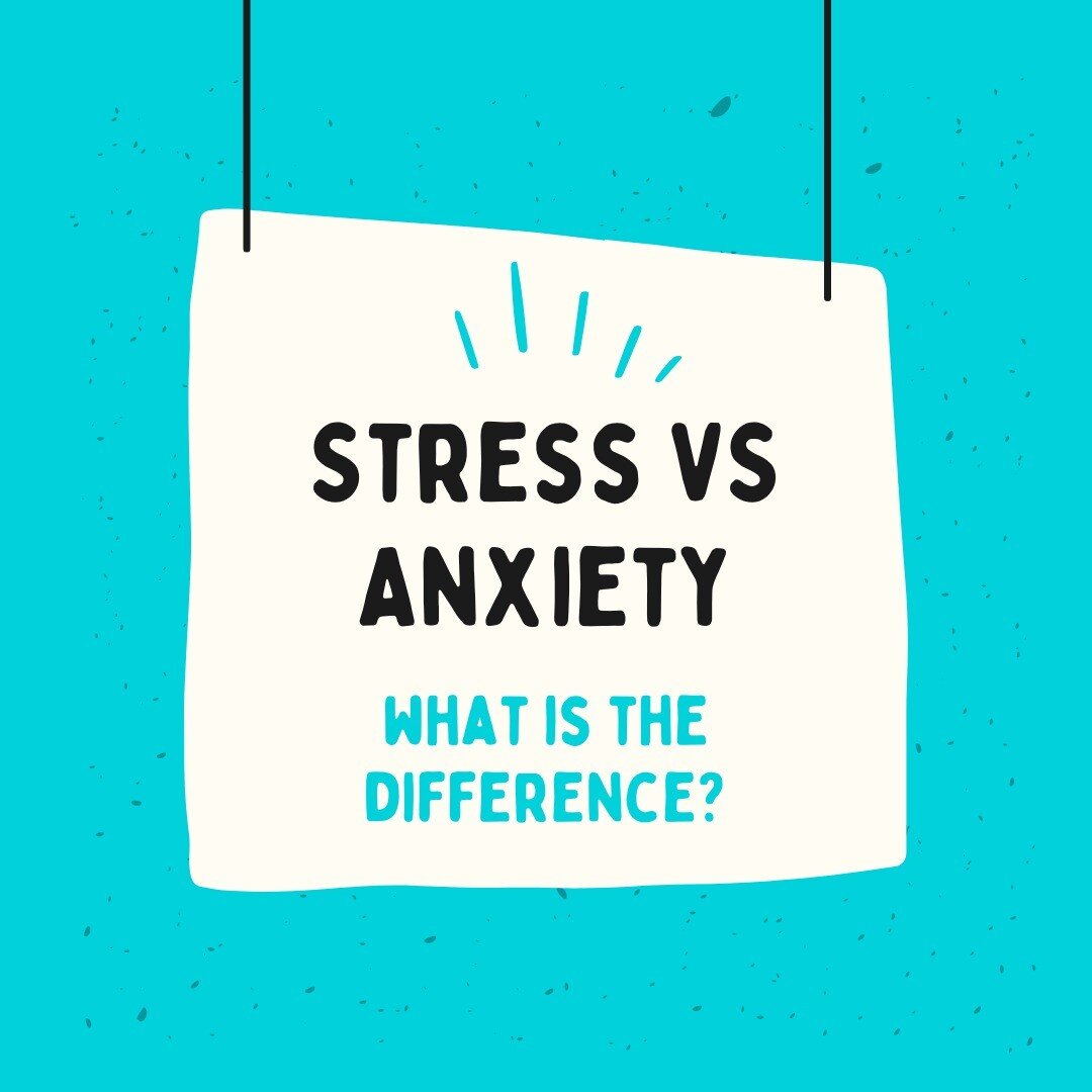 Happy Tuesday! Today's post focuses on the differences between anxiety, and stress. Today's content is from the National Institute of Mental Health (NIMH). Swipe through the post and click on the link in our bio to learn more about coping strategies 