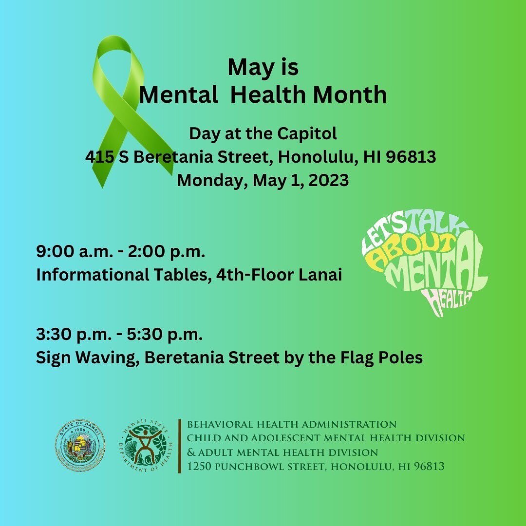 Help Your Keiki will be participating at the mental health resource fair for the Day at the Capitol on Monday, May 1, 2023 🎉 
.
We want to invite you to come down and learn about the many organizations and resources available to Hawaiʻi&rsquo;s fami