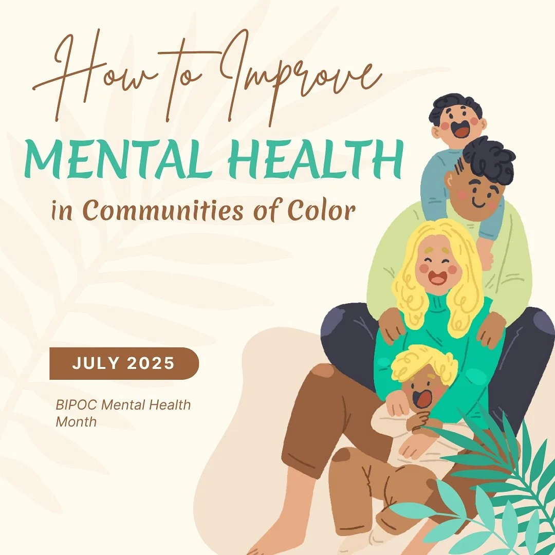 1. July is BIPOC Mental Health Month &mdash; a time to uplift the voices, needs, and healing of communities of color. Here are a few ways we can take action and support each other&rsquo;s mental health &mdash; rooted in culture, connection, and care.