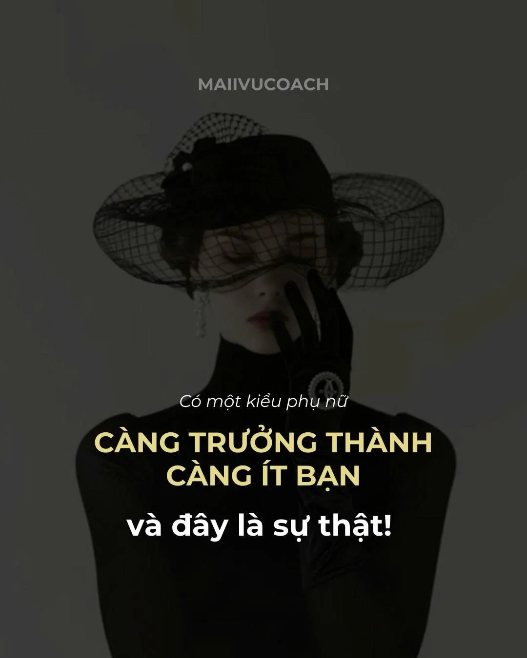C&agrave;ng trưởng th&agrave;nh, c&agrave;ng &iacute;t bạn..

#chuyentinhyeu #phunukhichat #datingtips #maiivucoaching