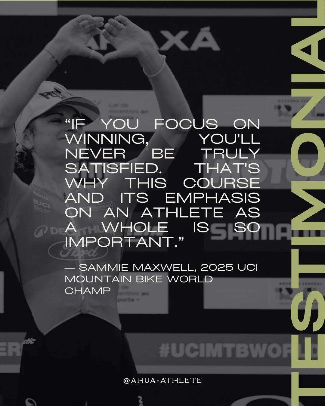 A world champ who talks about being human? We listen. 

Elite sport needs more of that.

@sammie.maxwell.mtb honesty is a reminder: results matter, but so does the person carrying them ✊🏽❤️

#athletenz 
#sportpsychologist
#sportpsychology 
#athletem