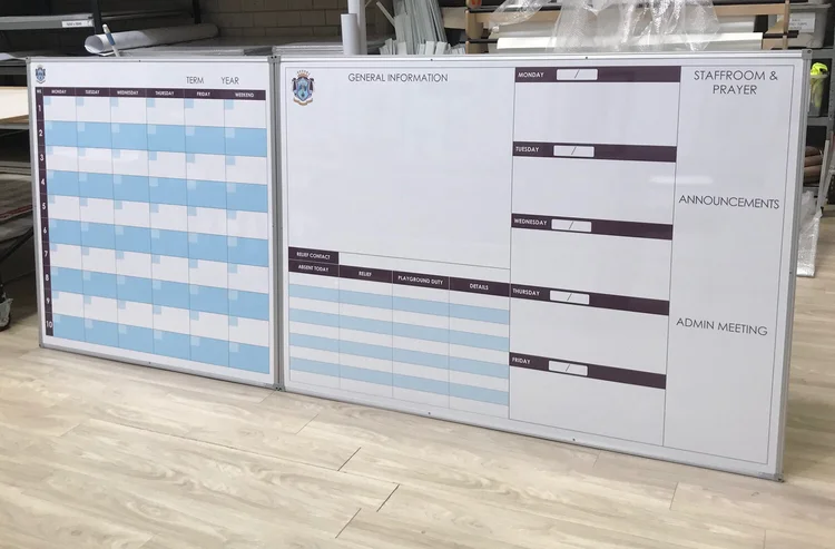 School College and University planning whiteboards. Custom Made ...
