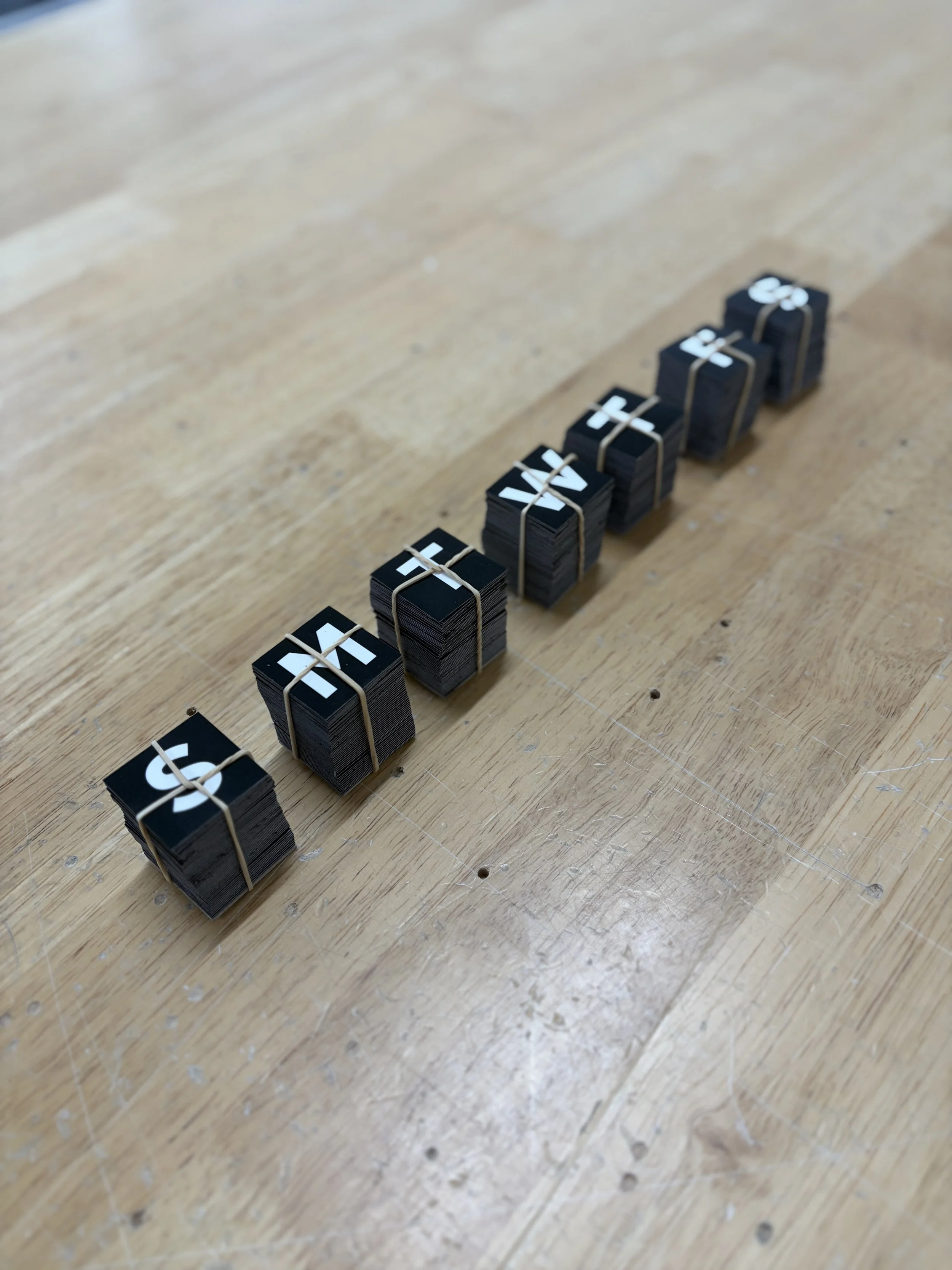 Weekdays Magnet Set (52 weeks)