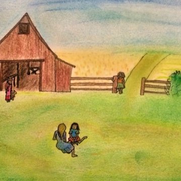 The Girls Outside the Barn
