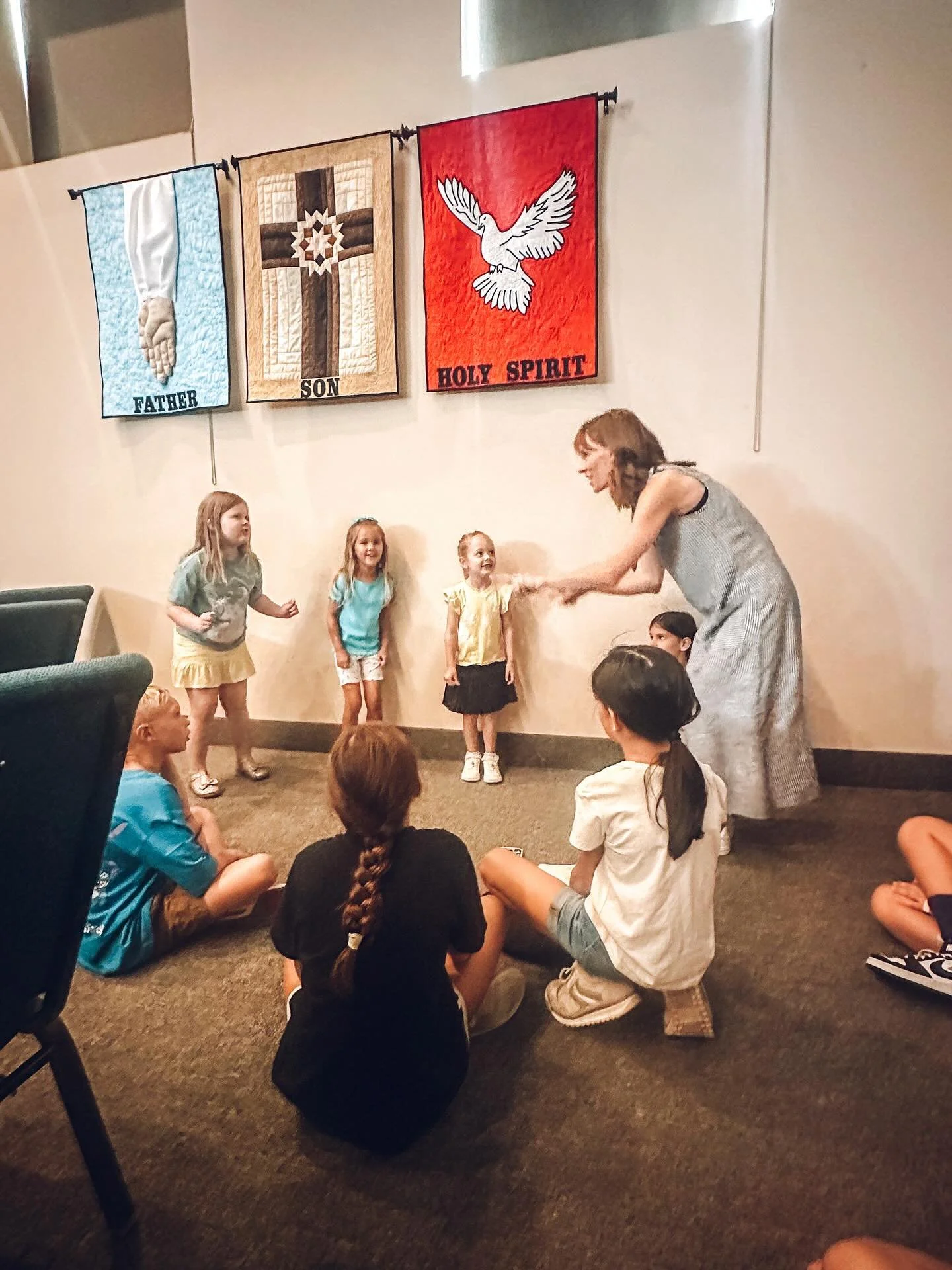 ✨Each Schoolhouse day begins with the most important thing: Jesus.  We gather to worship, pray scripture over our kids, and soak in His presence. What a gift to start our day rooted in God&rsquo;s Word and filled with His peace. 💛 #WholeheartedSchoo