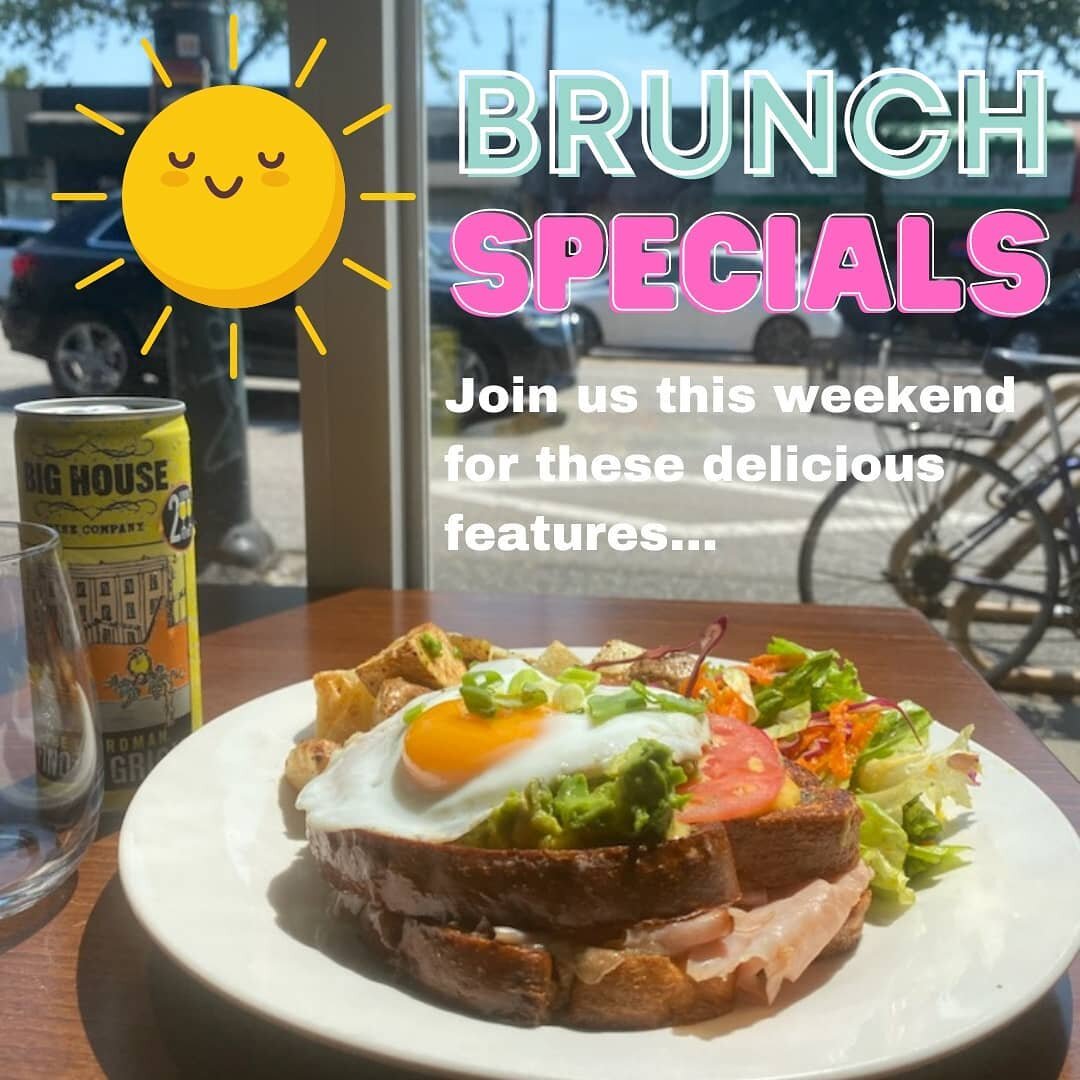 Happy Friday we hope you are enjoying the beautiful sunshine! This weekend we have some very delicious features we know you don't want to miss:

The Roundel Croque Madame which is ham and melted cheese sandwiched between two pieces of our delicious c