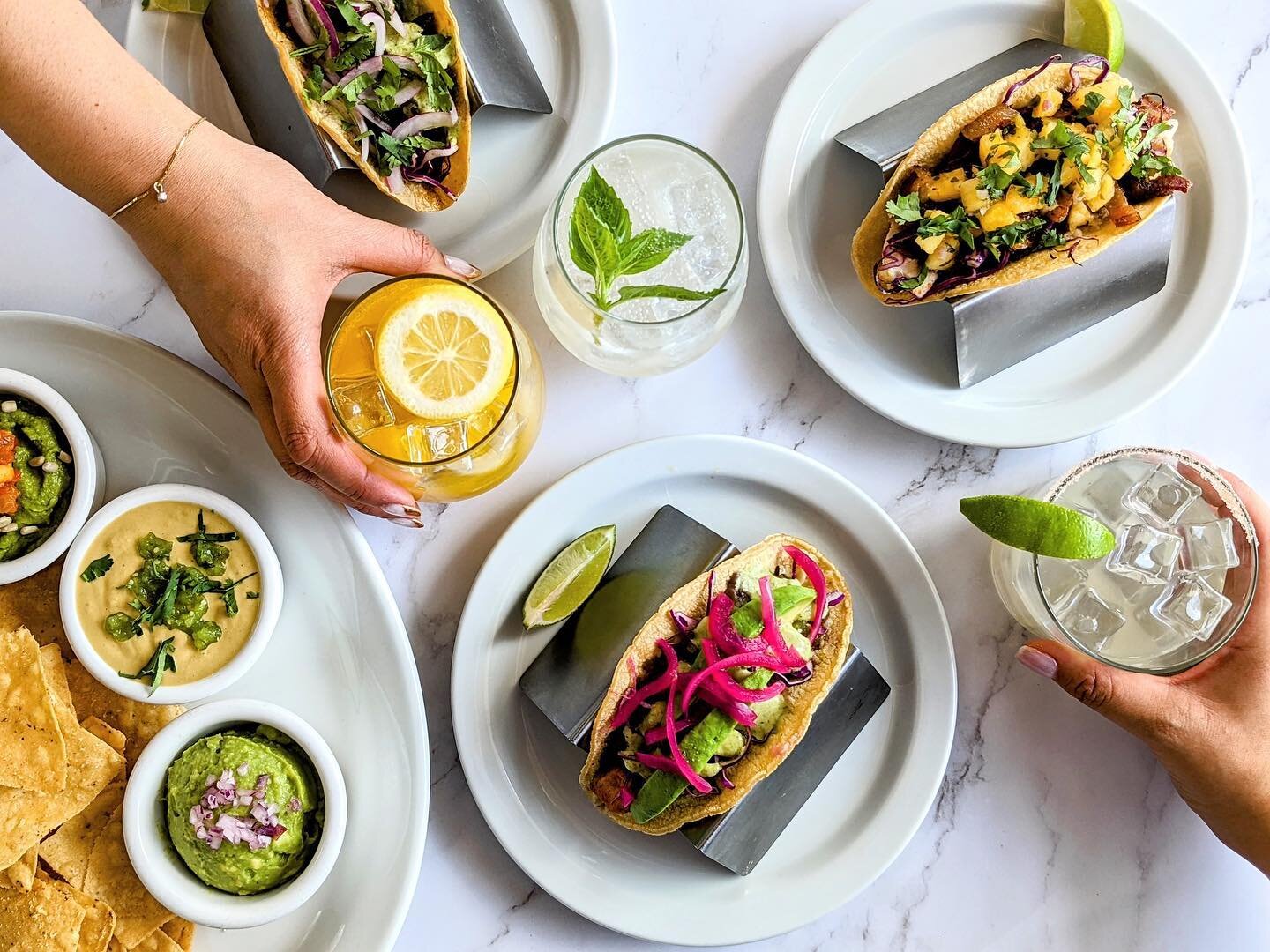 Feeling chilly? Warm up with us during happy hour today, and every day from 3-6pm!  We have tacos a la carte, cocktails, and more!  Happy Hour is available at South 1st and Burnet every day. Link in bio for full menu and reservations. #happyhour #win