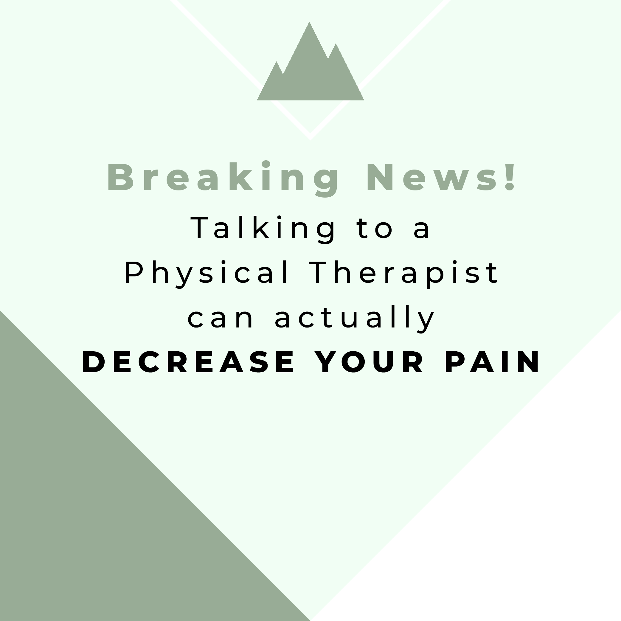 Talking about your low back pain can relieve it!