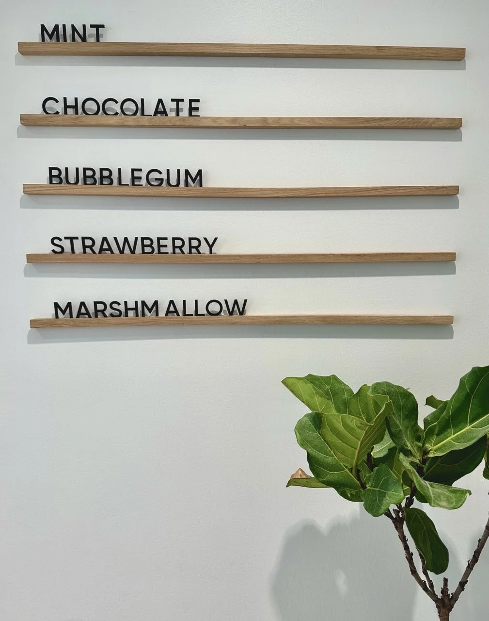 menu board flavor options