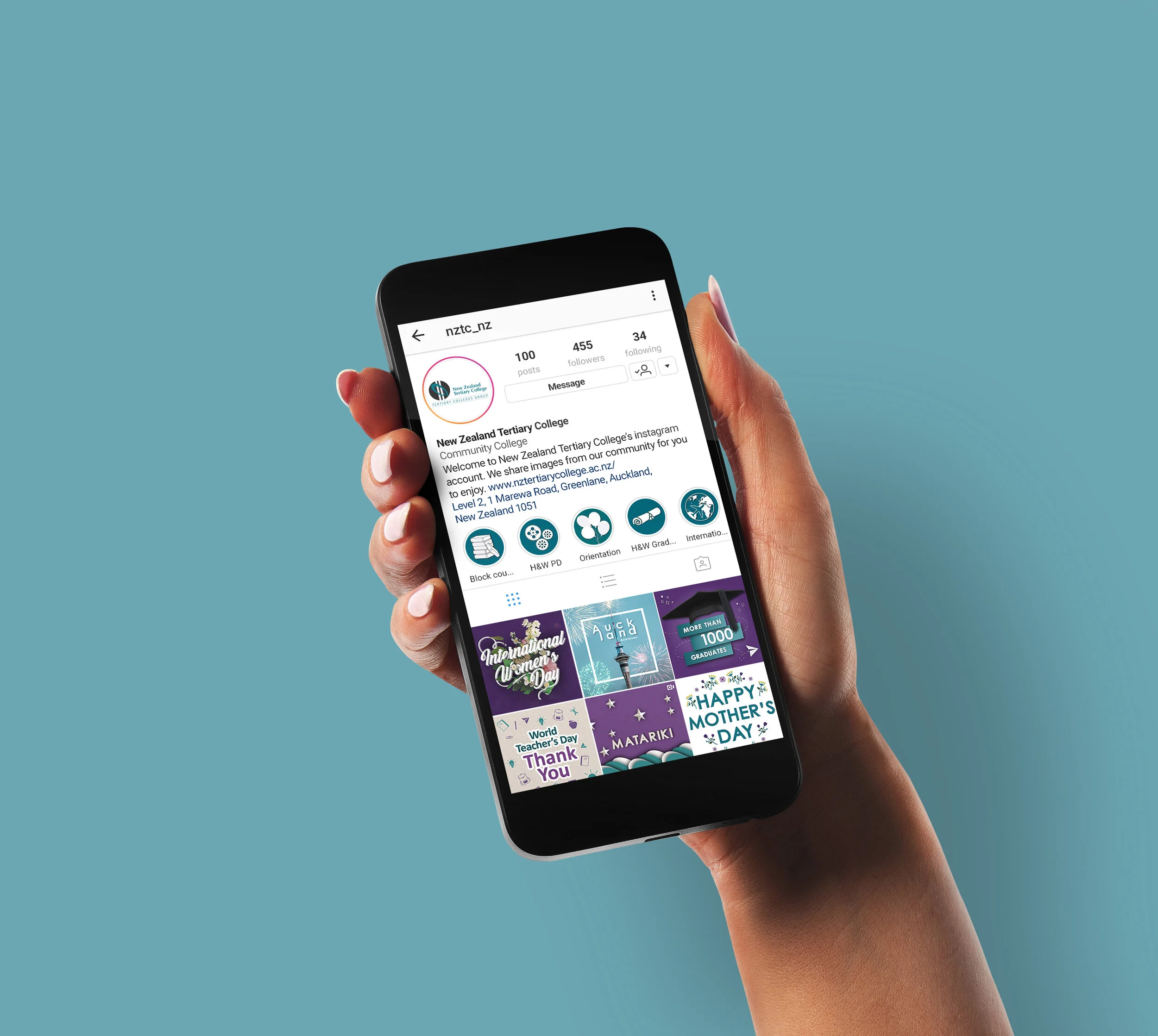 New Zealand Tertiary College - Social media