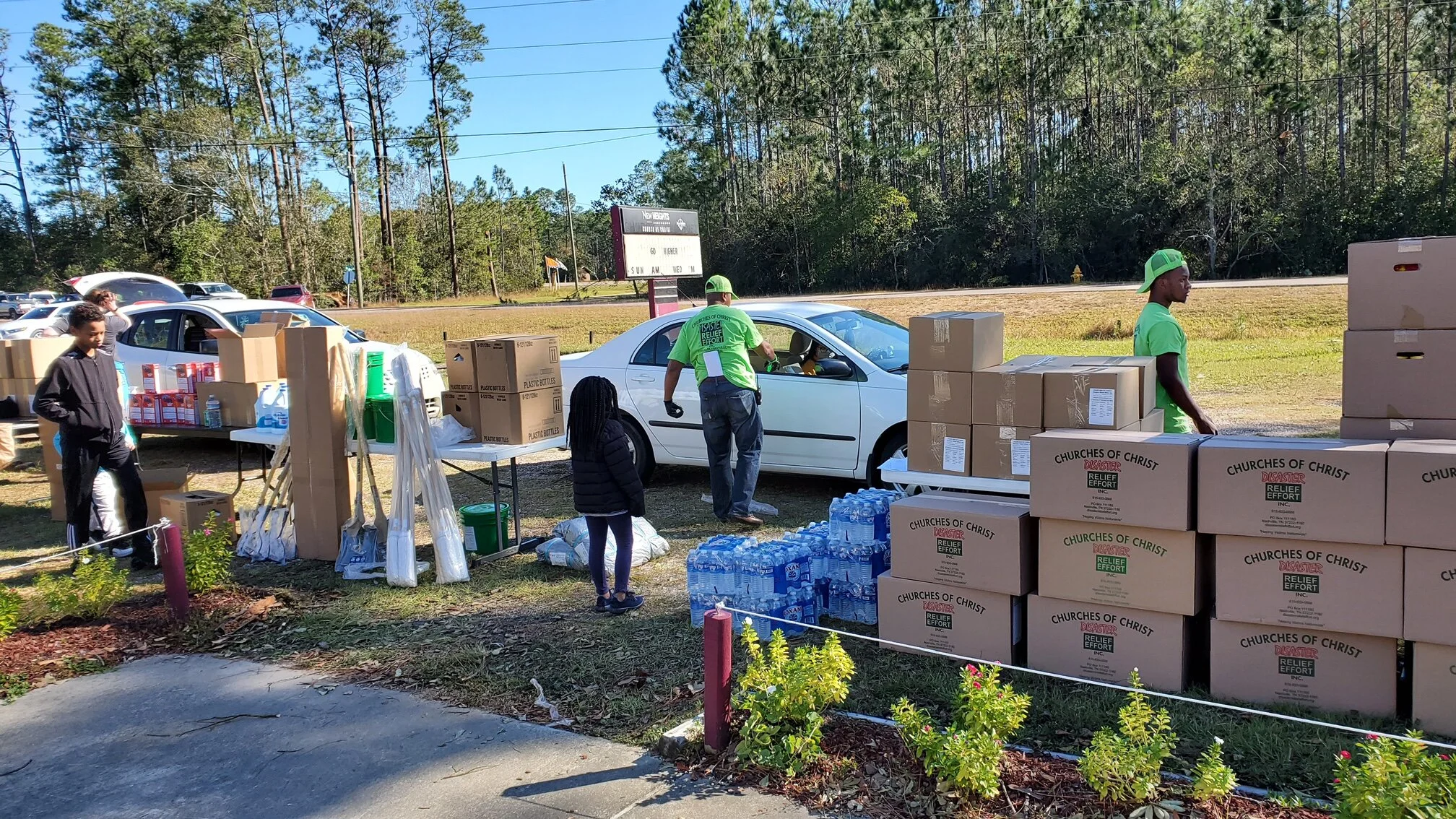 Two Shipments of Supplies to Biloxi, and One to New Orleans for Hurricane Zeta Survivors.