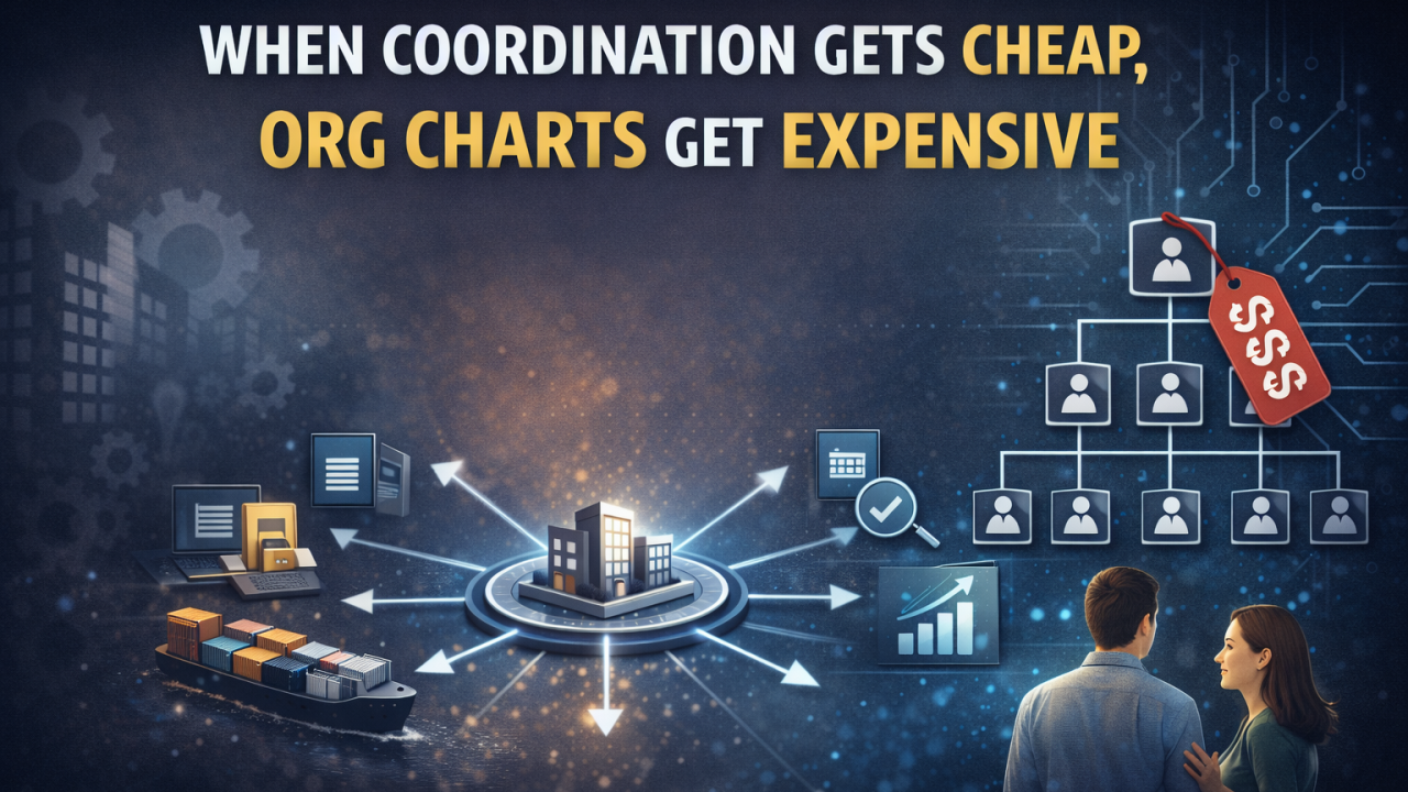 When coordination gets cheap, org charts get expensive
