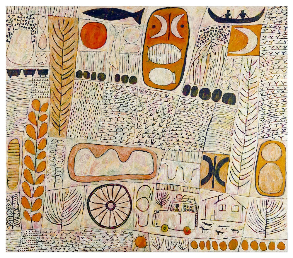 Out Bush II 2007 Acrylic on linen 175 x 200 cm
