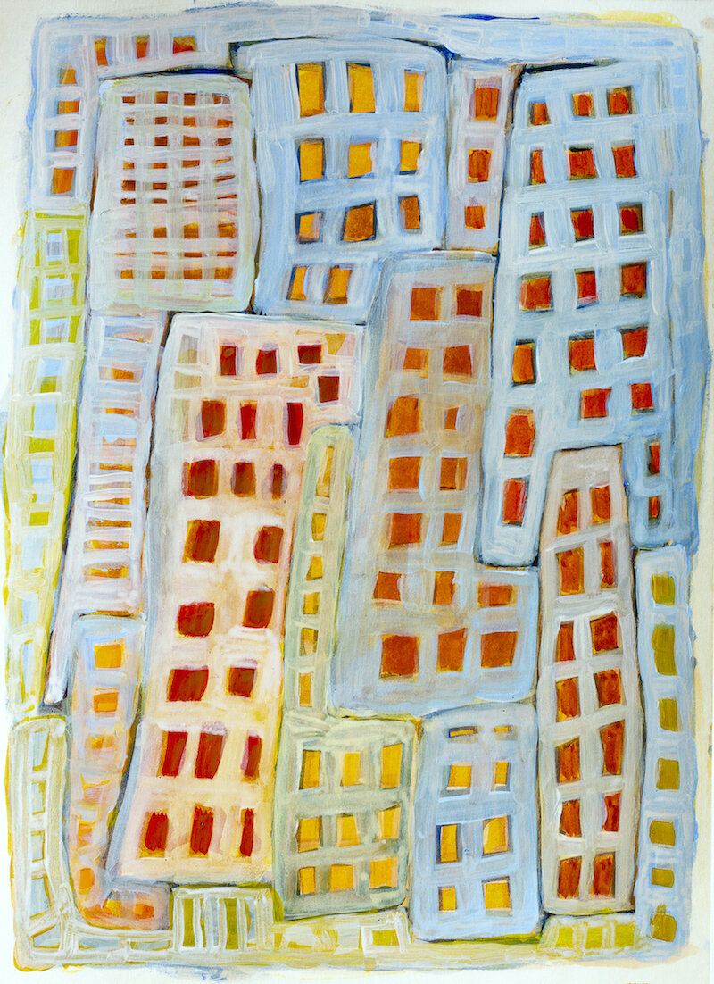 Manhattan III 2019 Gouache on paper 28.2 x 20.5 cm
