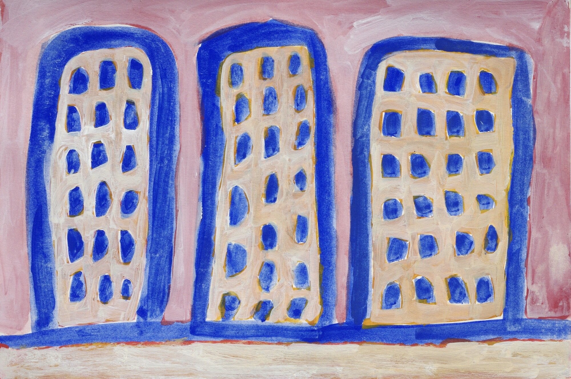 Queens II 2019 Gouache on paper 20.5 x 28.2 cm