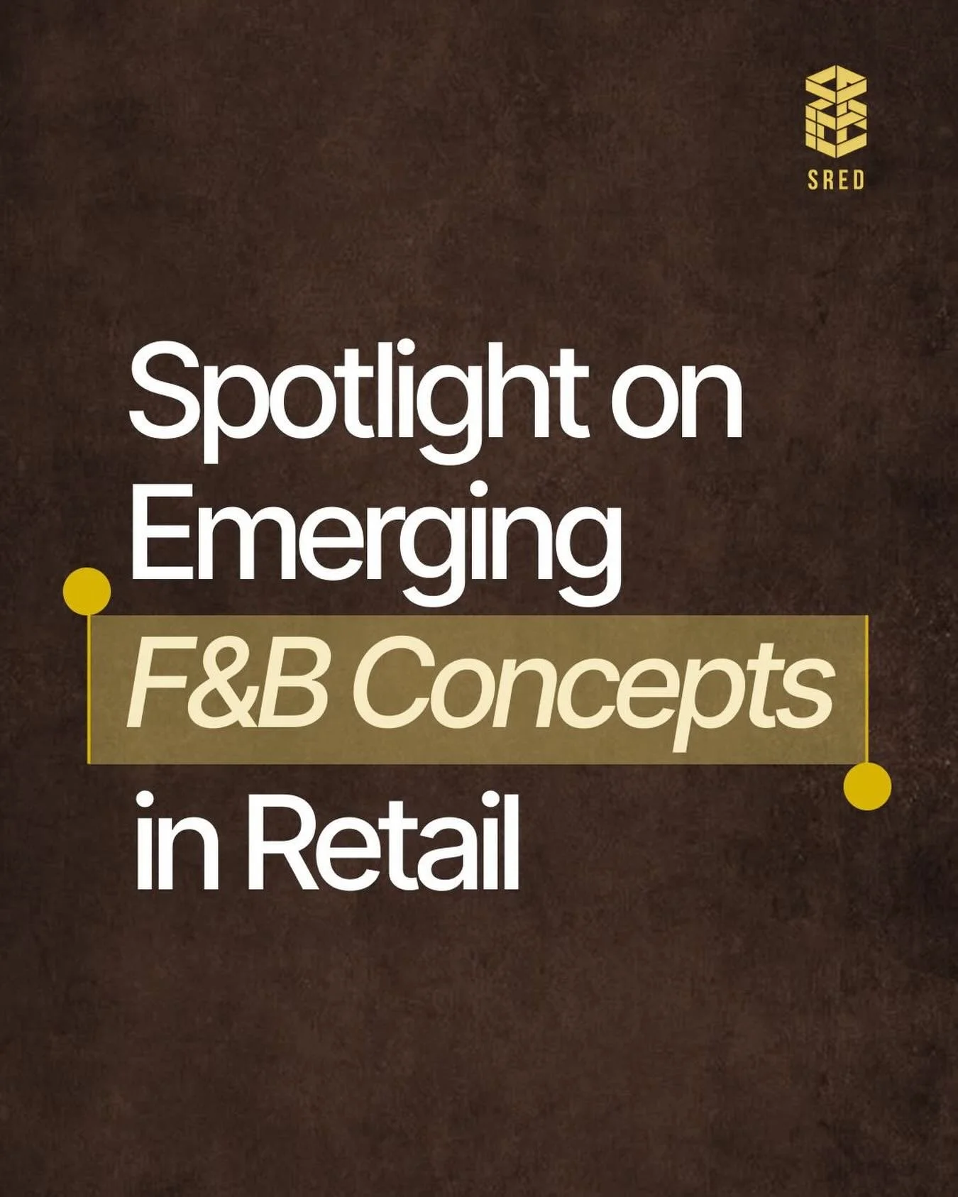 Retail is no longer just about shopping, it&rsquo;s about experiences.

One of the most exciting shifts we&rsquo;re seeing today is the rise of emerging F&amp;B concepts within retail spaces. From artisanal caf&eacute;s and regional dining experience