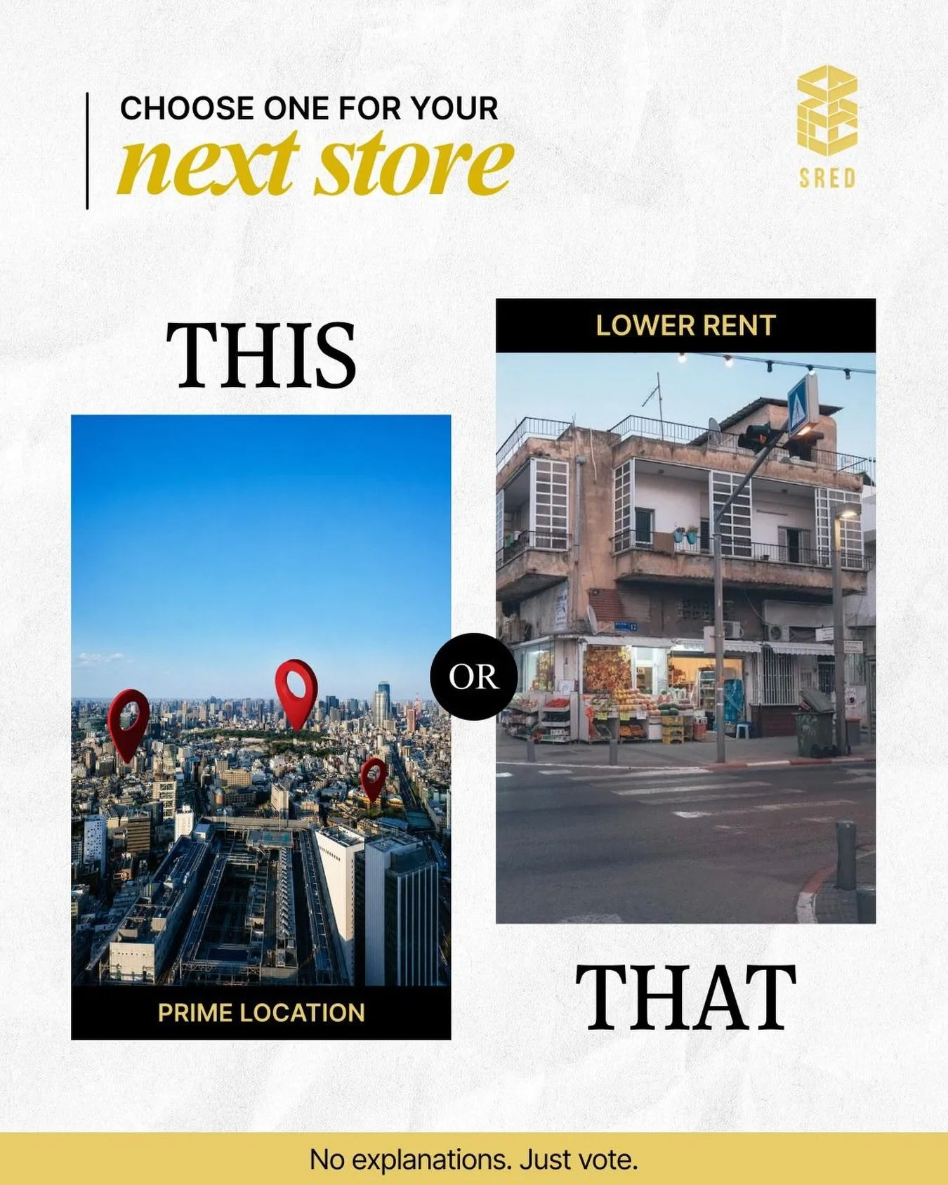 Which one gets your vote? 🤔

This or That - let us know below!

#votepoll #instapoll #retail #pollnow #retails