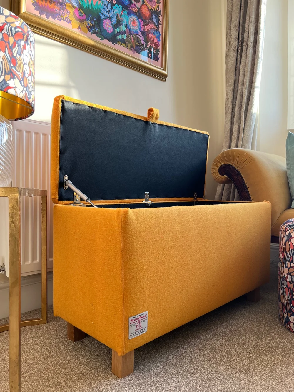 Ochre ottoman deals